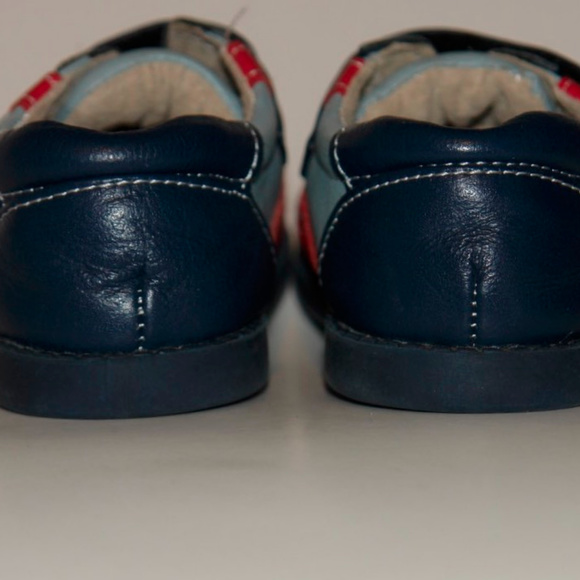 SOLD/////////////Boys See Kai Run Smaller Walkers Blue Leather Sz 3 - Picture 5 of 5
